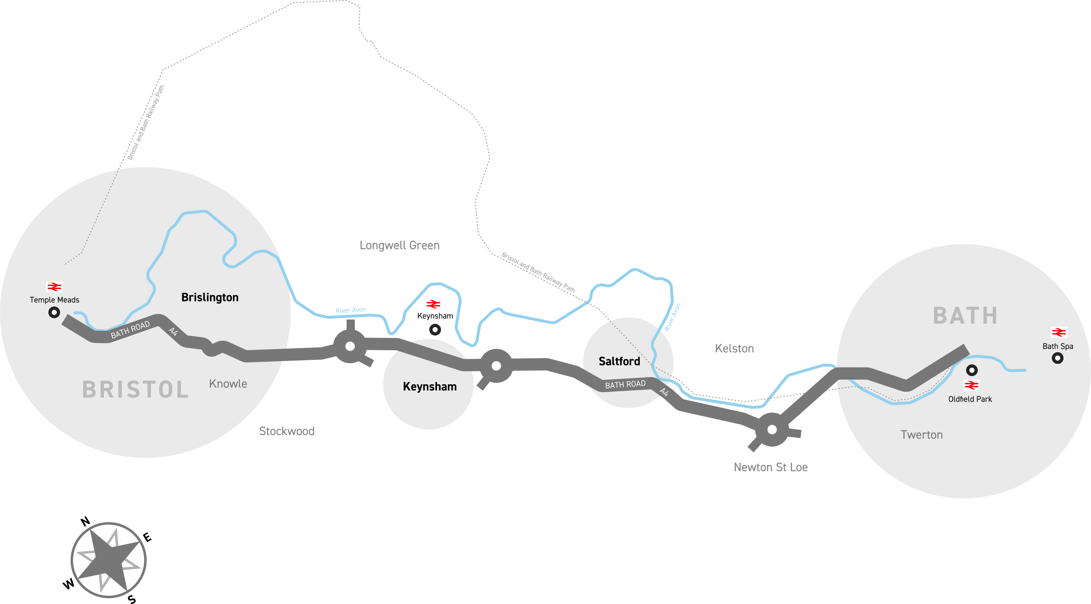 Static map of the A4